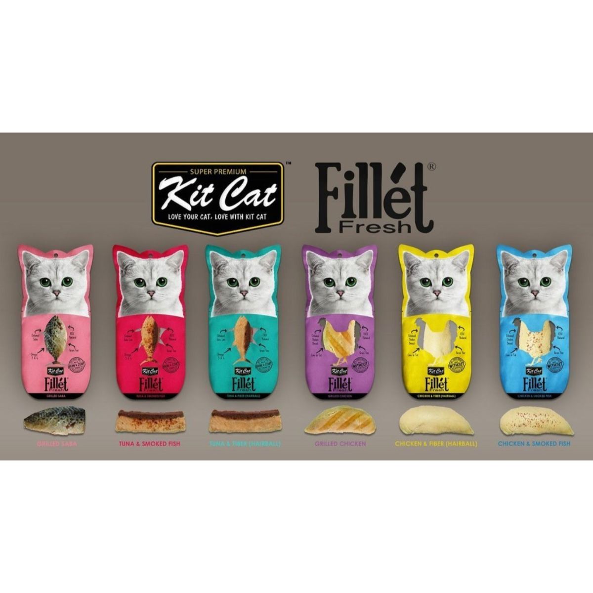 Kitcat Fillet Fresh 30g - Fresh Mackeral